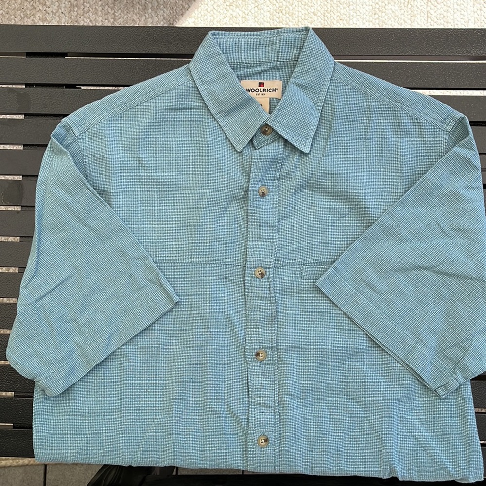 Woolrich men’s cotton weave casual shirt